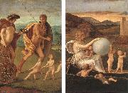 BELLINI, Giovanni Four Allegories: Perseverance and Fortune  ff painting